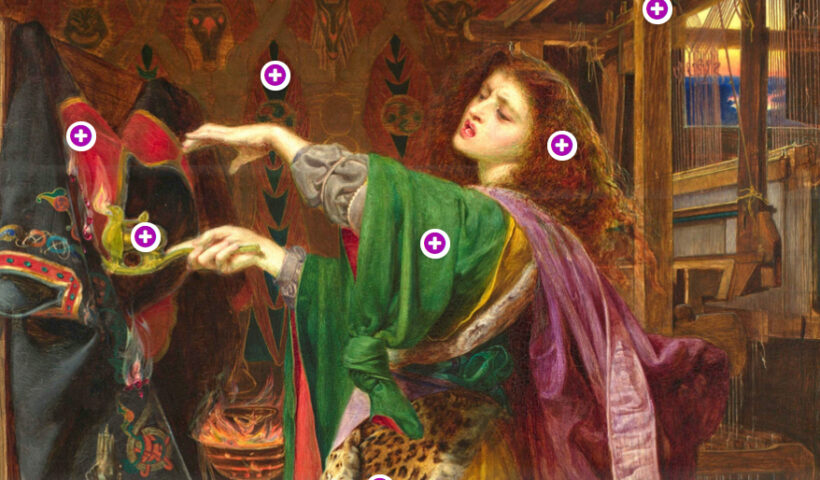 Frederick Sandys, Morgan Le Fay - 1864