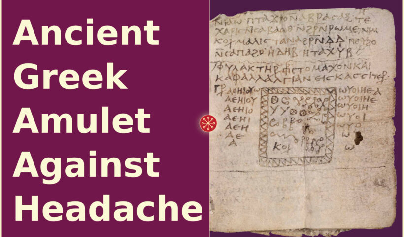 An Ancient Greek Amulet Against Headache